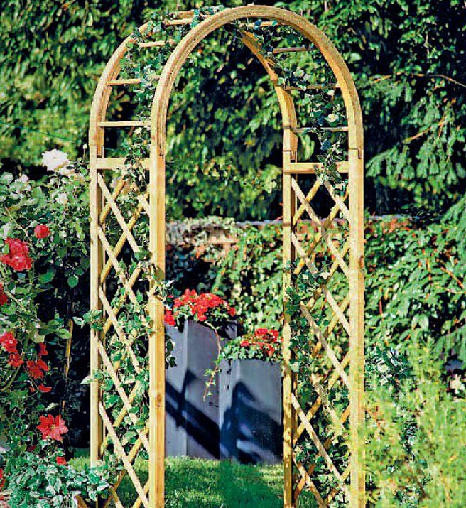 Bei einer Bestellung zusammen mit einem Sichtschutz oder Rosenbogen Holz Durchgangsbreite 180 ~ Bei einer Bestellung zusammen mit einem Sichtschutz oder