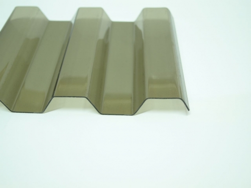Lichtplatte PVC 70/18 Spundwand 1,2 mm | unstrukturiert | Bronze