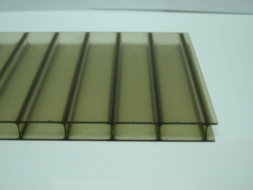 Doppelstegplatte Acryl 16mm, bronze