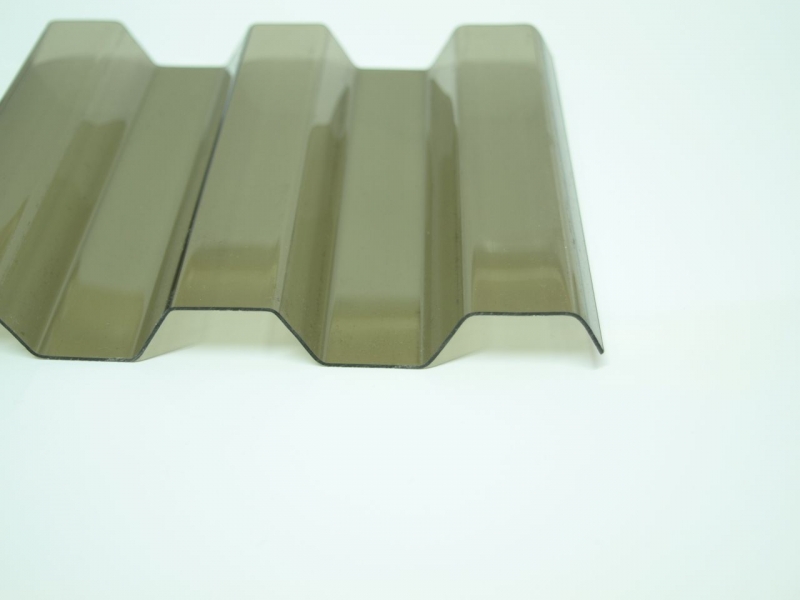 Lichtplatte PVC 70/18 Spundwand 1,2 mm | unstrukturiert | Bronze #1