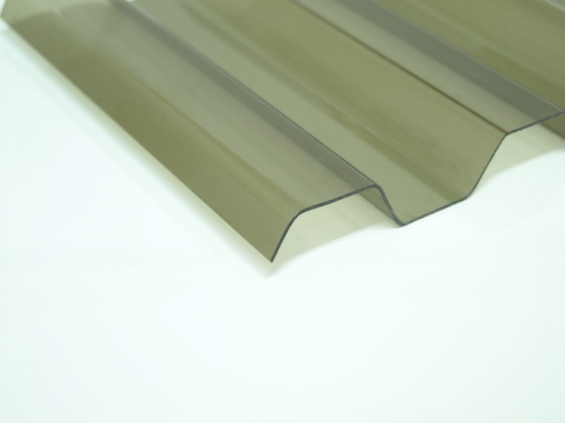 Lichtplatte PVC 70/18 Spundwand 1,2 mm | unstrukturiert | Bronze #3