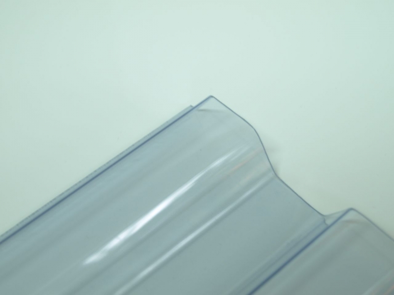 Lichtplatte PVC 70/18 Spundwand 1,4 mm | unstrukturiert | Klar-Bläulich #4