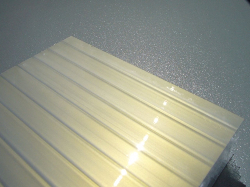 Stegzehnfachplatte Polycarbonat 32 mm, Gold-Opal #3