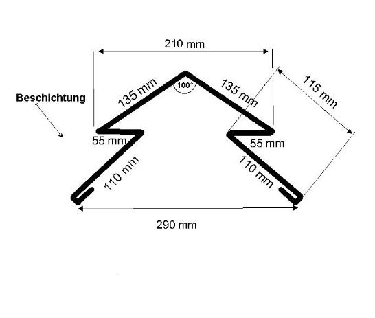 Verbindungselement für den selbstentlüftenden First | Stahl 0,5 mm #2