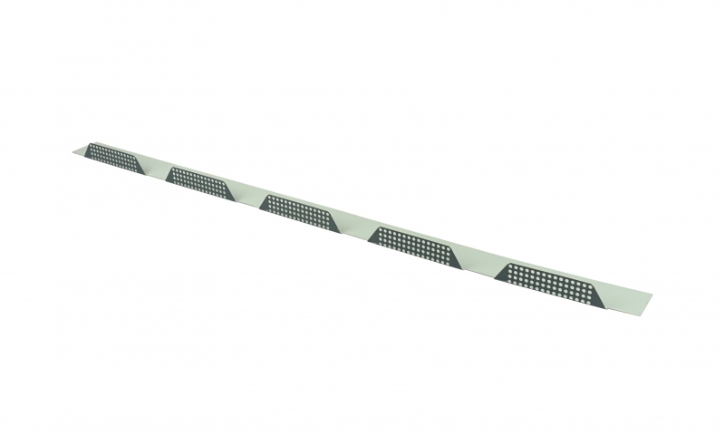 Zahnblech groß gelocht für Trapezbleche Typ W35/207 - Stahl 0,75 mm #1
