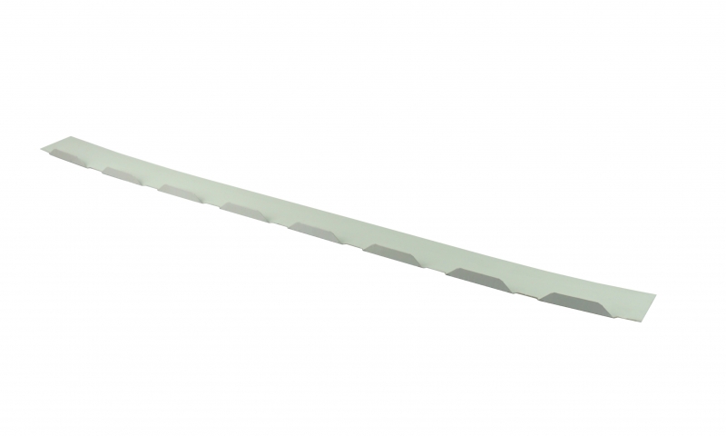 Zahnblech groß ungelocht für Trapezbleche Typ W20/1100 - Stahl 0,75 mm #1