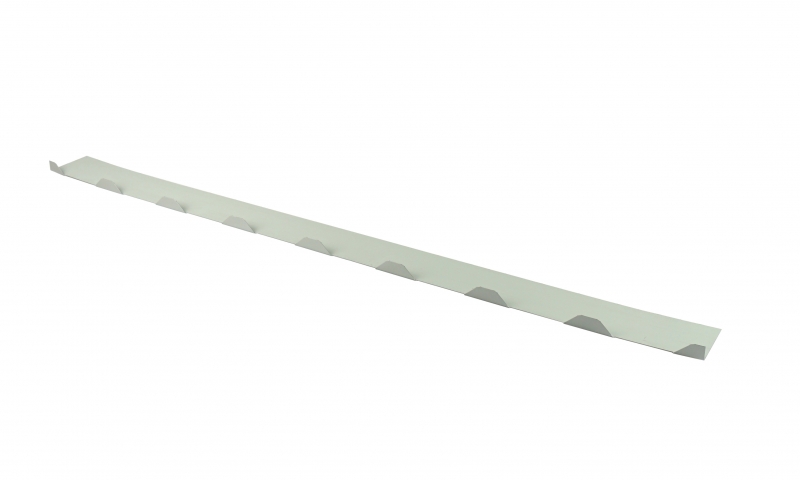 Zahnblech klein ungelocht für Trapezbleche Typ W20/1100 - Stahl 0,75 mm #1