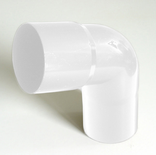 90 mm PVC - Fallrohrbogen #1