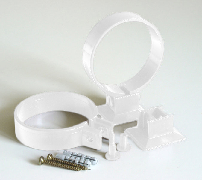 90 mm PVC - Fallrohrschellen #1