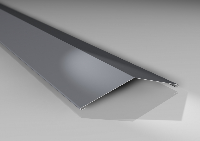 Firstblech flach Typ 3 | 145 x 145 mm | 140° | Aluminium 0,70 mm #1