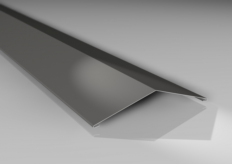 Firstblech flach Typ 2 | 145 x 145 mm | 150° | Aluminium 0,70 mm #1