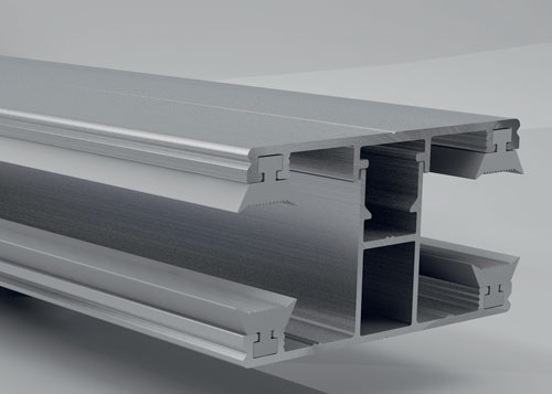 Aluminium Doppelstegplatten Verlegeprofil für 32 mm Stegplatten 